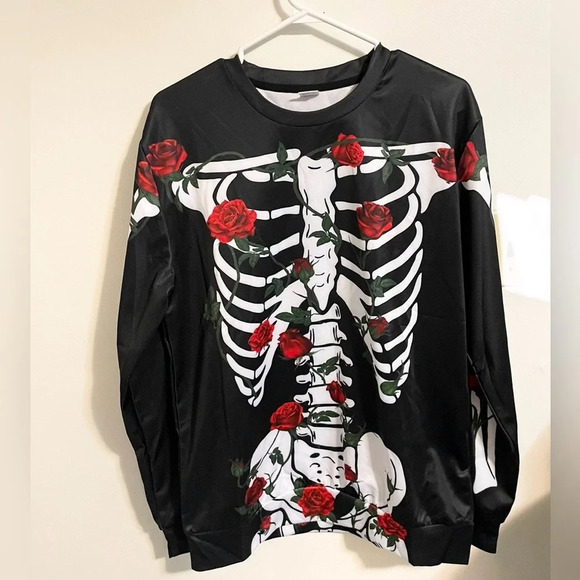 Sz M uideazone Men Women Halloween Cospaly Costume Human Skeleton Skull - Picture 2 of 3